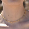 Culturesse Elvrie Classic Oval Chain Necklace (Gold Vermeil)