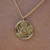 Culturesse Everyday Positivity Pendant Necklace (Gold)