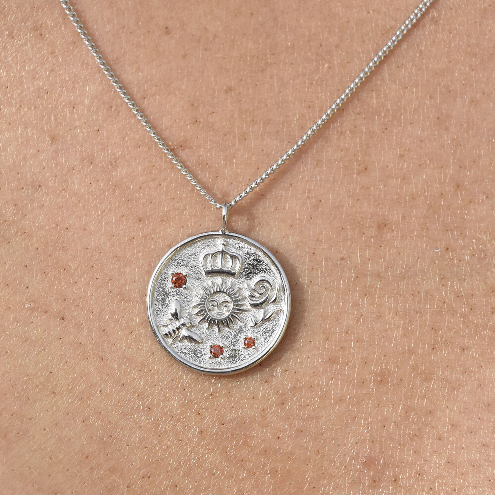 Culturesse Everyday Positivity Pendant Necklace (Silver)