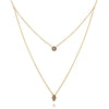 Culturesse Alara Luck Evil Eye Layering Necklace (Gold)