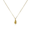 Culturesse Louna Artisan Textured Drop Pendant Necklace (Gold)