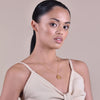 Culturesse She Is Sagittarius Artisan 24K Gold Zodiac Pendant Necklace