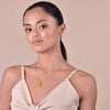 Culturesse She Is Scorpio Artisan 24K Gold Zodiac Pendant Necklace
