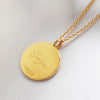 Culturesse She Is Scorpio Artisan 24K Gold Zodiac Pendant Necklace