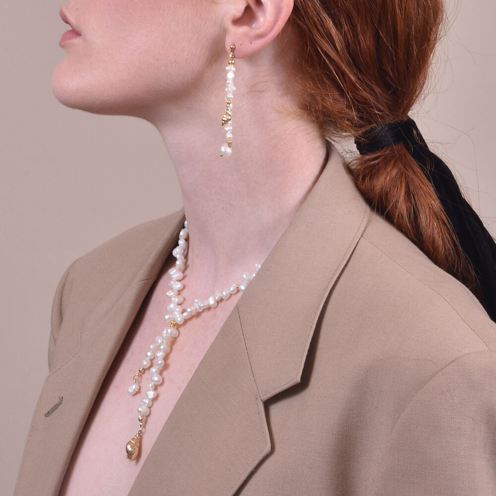 Culturesse Sui Coastal Muse Pearl Necklace