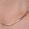Culturesse Sterlyn Snake Chain Necklace (Solid Sterling Silver)