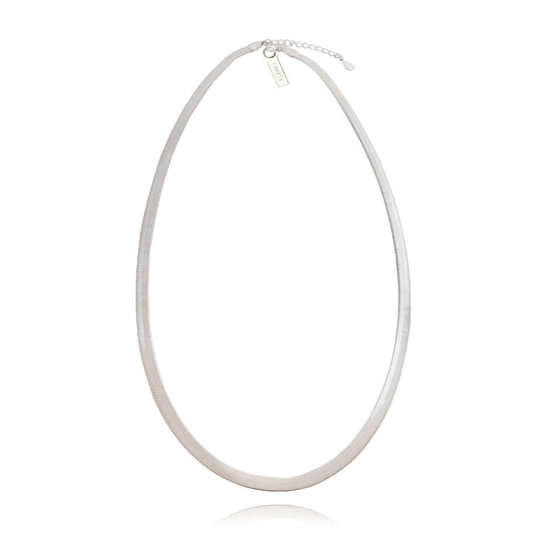 Culturesse Sterlyn Snake Chain Necklace (Solid Sterling Silver)