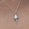 Culturesse Coralia Coastal Muse Shell Pendant Necklace (Silver)