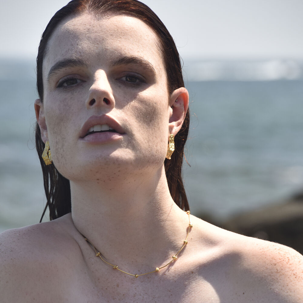 Culturesse Trust The Flow Artisan Necklace (Gold)