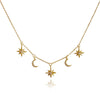 Culturesse Jayla Celestial Beauty Necklace (Gold)