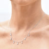 Culturesse Cami Dainty Diamante Necklace (Silver)