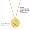 Culturesse She Is Taurus Artisan 24K Gold Zodiac Pendant Necklace