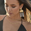 Culturesse Elijah Textured Link Chain Necklace (Gold Vermeil)