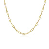 Culturesse Elijah Textured Link Chain Necklace (Gold Vermeil)