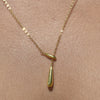 Culturesse Priscilla Modern Fine Drop Necklace (Gold)