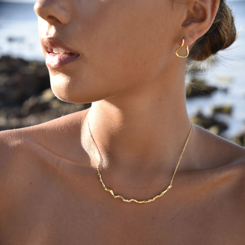 Culturesse Be The Flow Artisan Necklace (Gold)