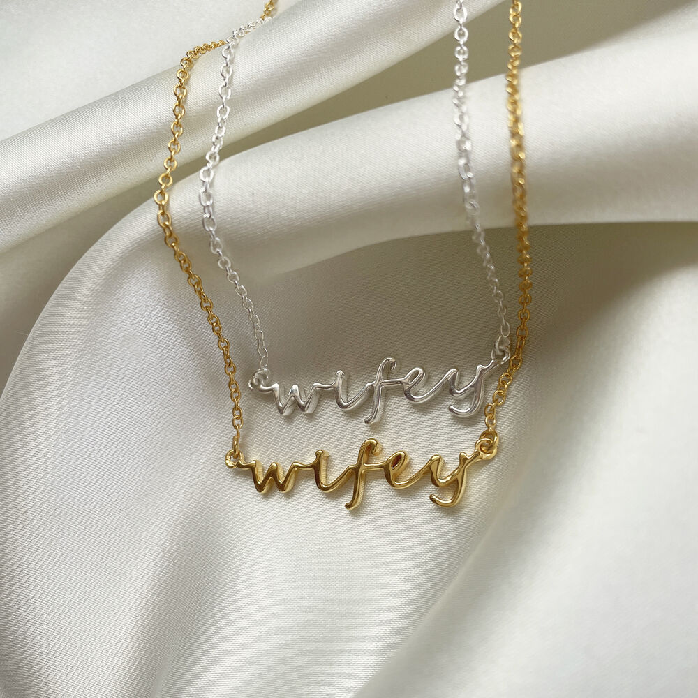 Culturesse You Are My Wifey Necklace (Silver)