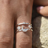 Culturesse Seraphine Celestial Tri-line Open Ring (Silver)