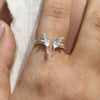 Culturesse Kimana Artisan Butterfly Open Ring