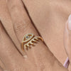Culturesse Una Artisan Evil Eye Open Ring (Gold)