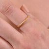 Culturesse Isabeau Gold Vermeil Twisted Open Ring