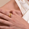 Culturesse Muccia Artisan Gold Vermeil Open Ring