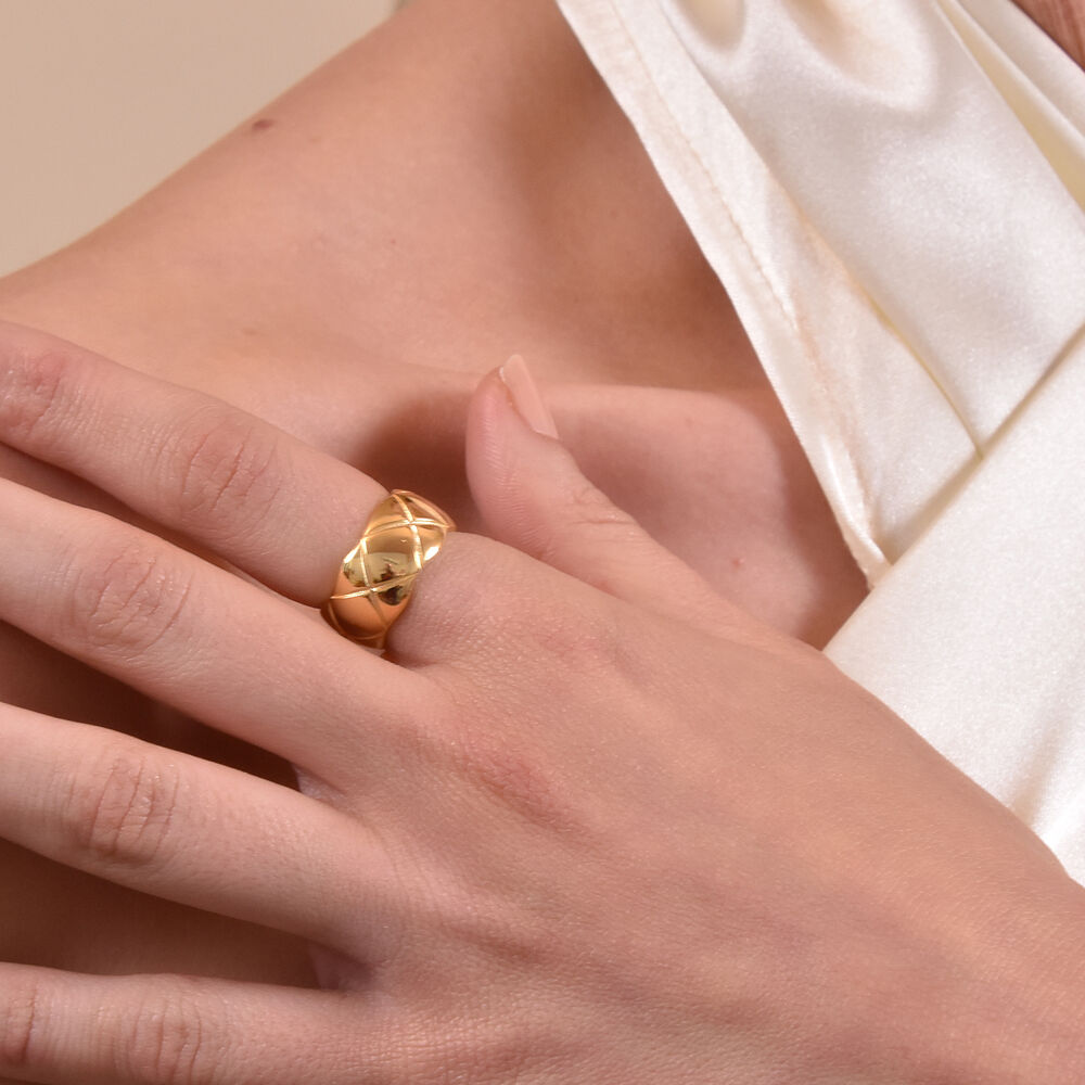 Culturesse Muccia Artisan Gold Vermeil Open Ring