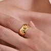 Culturesse Muccia Artisan Gold Vermeil Open Ring