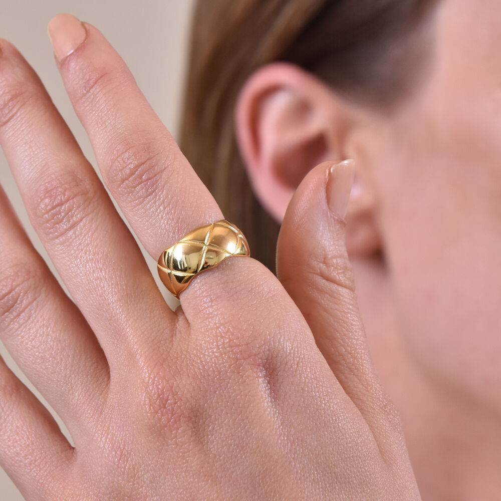 Culturesse Muccia Artisan Gold Vermeil Open Ring