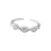 Culturesse Tresor Artisan Scallop Open Ring (Silver)