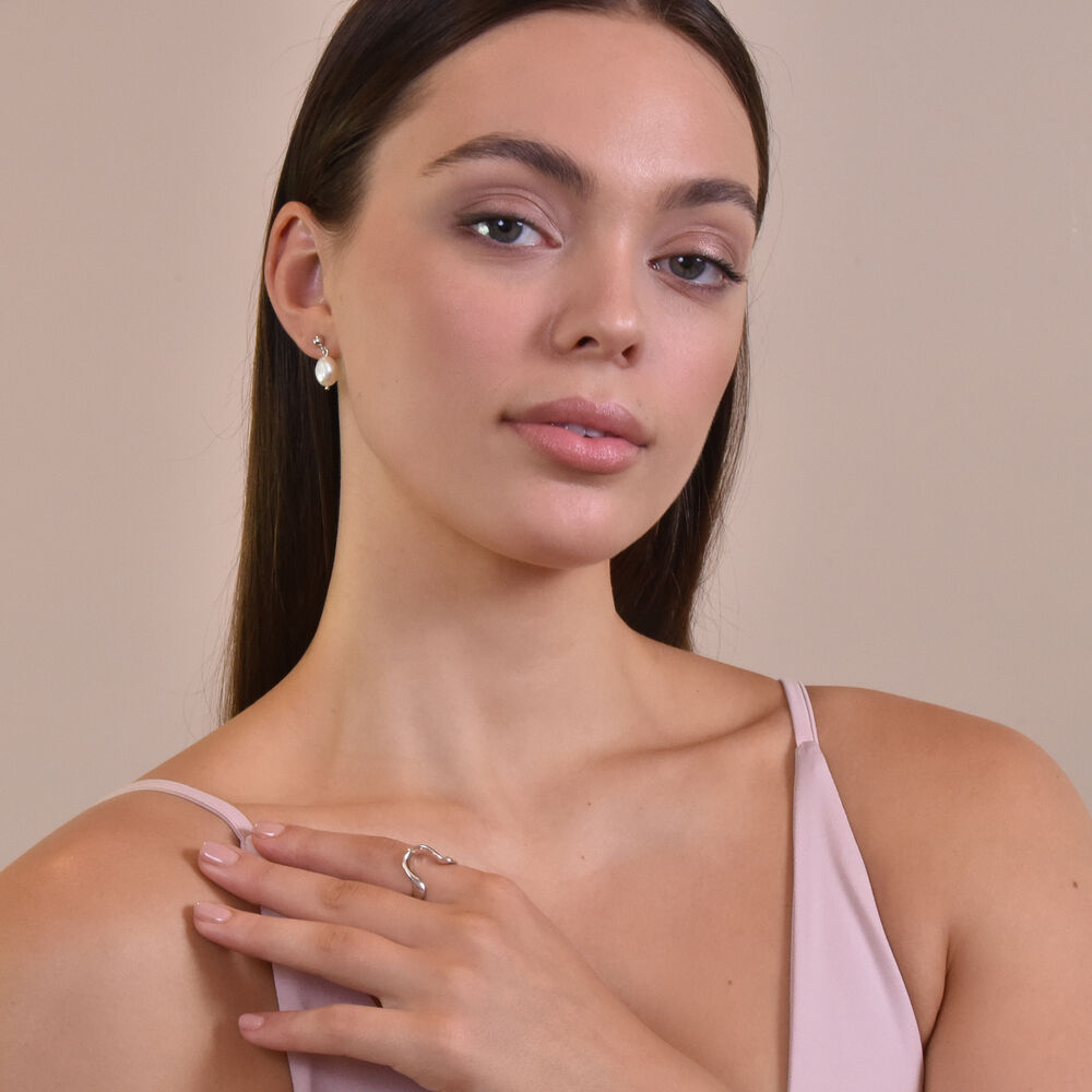 Culturesse Flow Artisan Silver Open Ring
