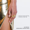 Culturesse Cascade Gold Vermeil Textured Open Ring