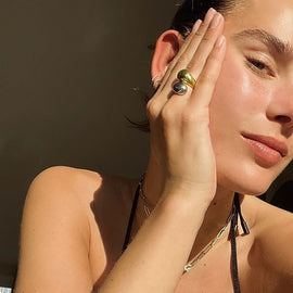 Culturesse Monique Dual Tone Open Ring