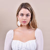 Culturesse Shea Beige Goddess Earrings