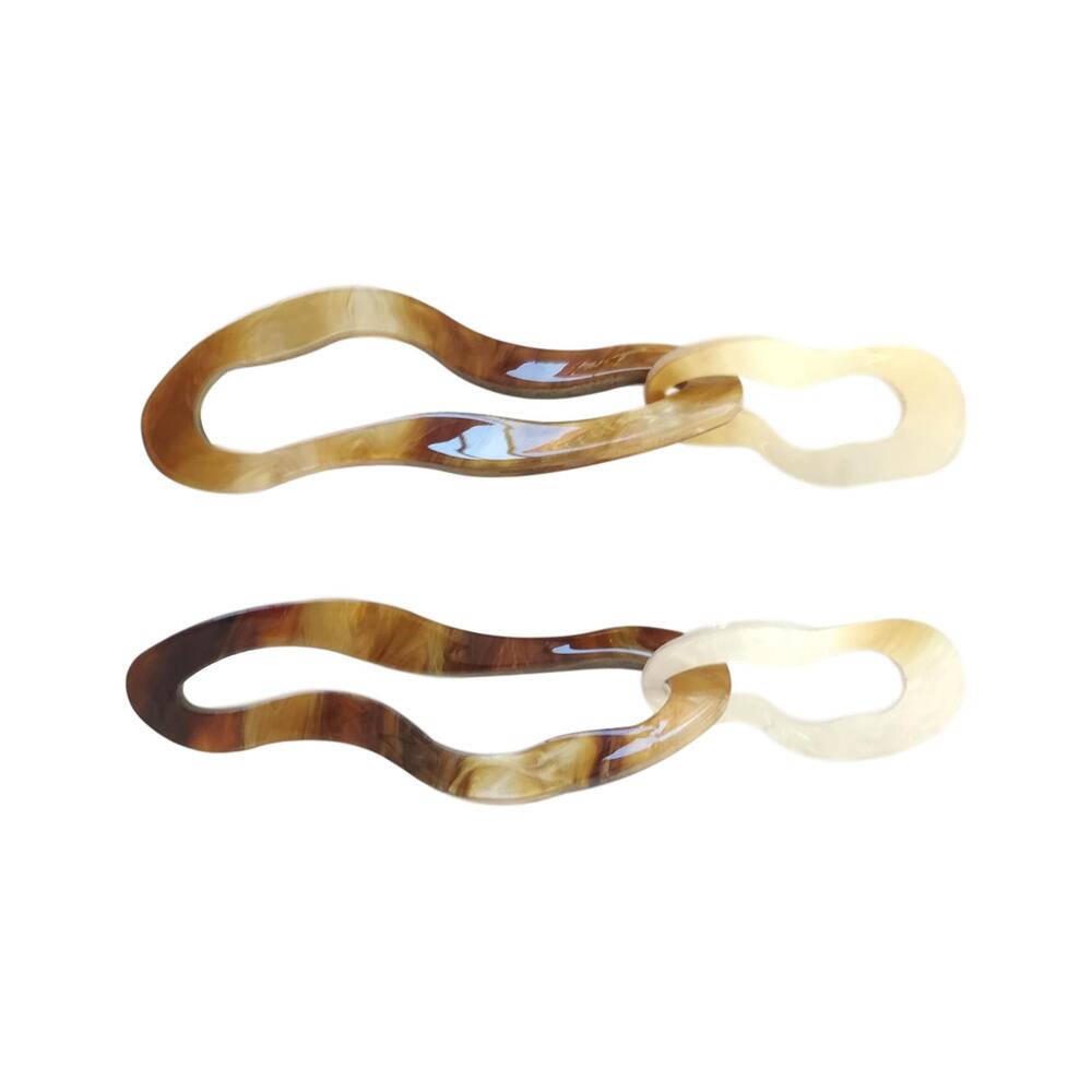 Culturesse Harper Irregular Twists Drop Earrings