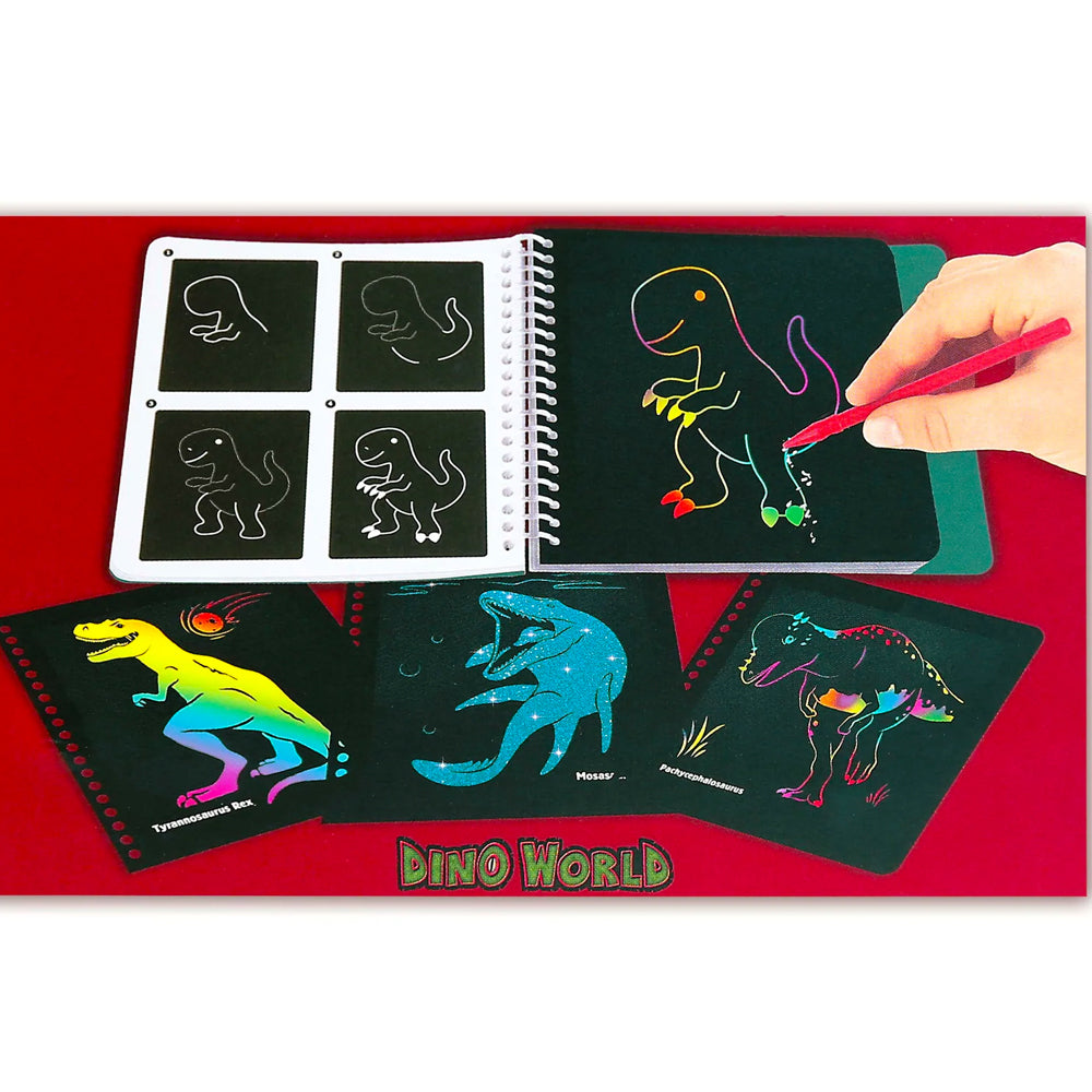 Dino World Mini Magic Scratch Kids Activity Book