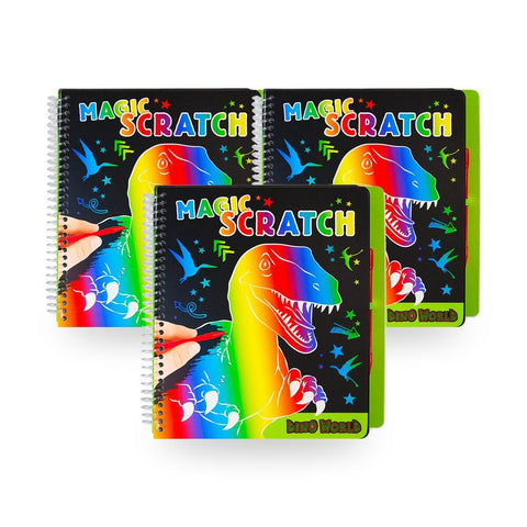 Dino World Magic Scratch Kids Activity Book Pack of 3