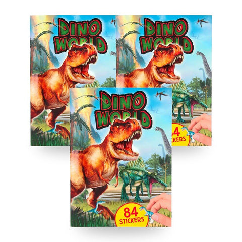 Dino World with Puffy Stickers Kids Activity Book Pack of 3