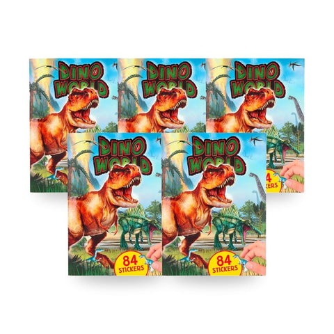 Dino World with Puffy Stickers Kids Activity Book Pack of 5