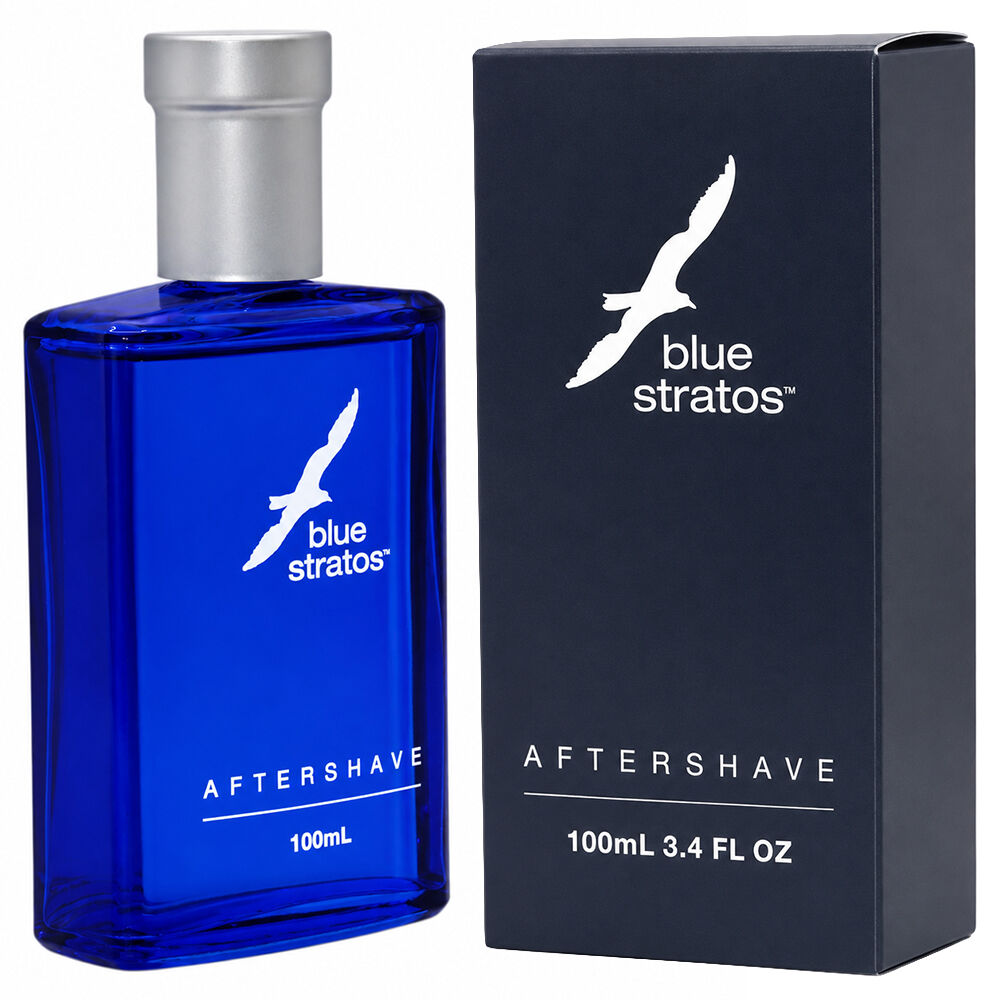 Blue Stratos After Shave Lotion 2 x 100ml Original Blue Fragrance