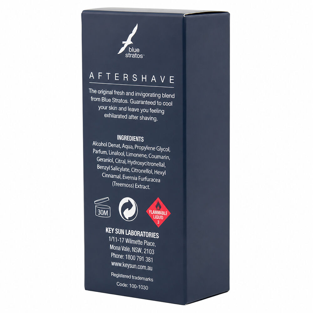 Blue Stratos After Shave Lotion 50ml Pack of 3 Original Fragrance