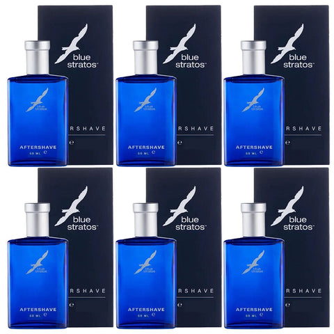 Blue Stratos Original After Shave Lotion 50ml Pack of 6