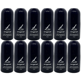 Blue Stratos Roll On Anti Perspirant 75ml 12 Pack Deodorant Set for Men