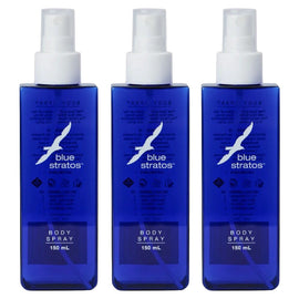 Blue Stratos Body Spray 150ml Men Classic Deodorant Pack of 3
