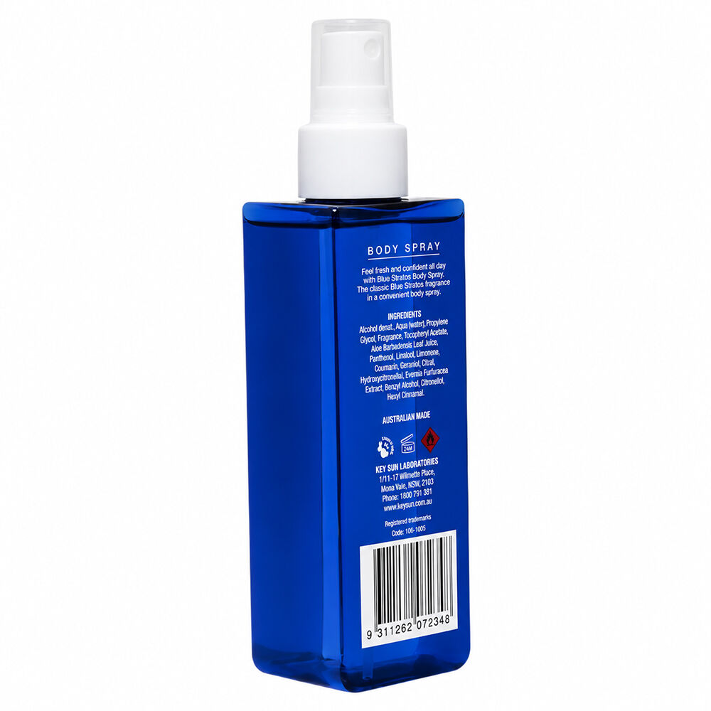Blue Stratos Body Spray 150ml Classic Mens Deodorant Fragrance