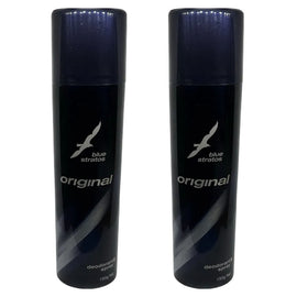Blue Stratos Deodorant Spray 150g 2 Pack Fresh Long Lasting Fragrance Set