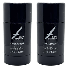 Blue Stratos Deodorant Stick 75g Pack of 2 Long Lasting Fresh Scent