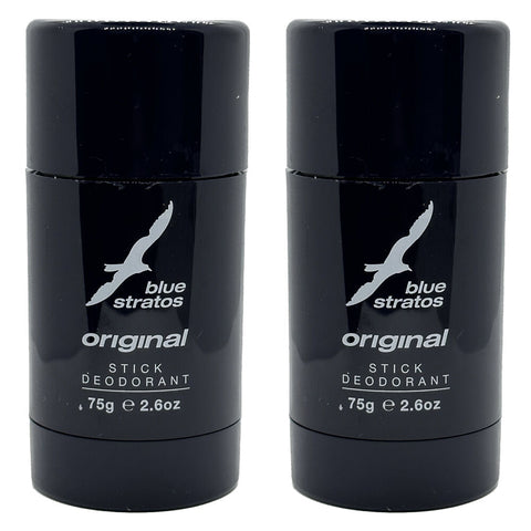 Blue Stratos Deodorant Stick 75g Pack of 2 Long Lasting Fresh Scent