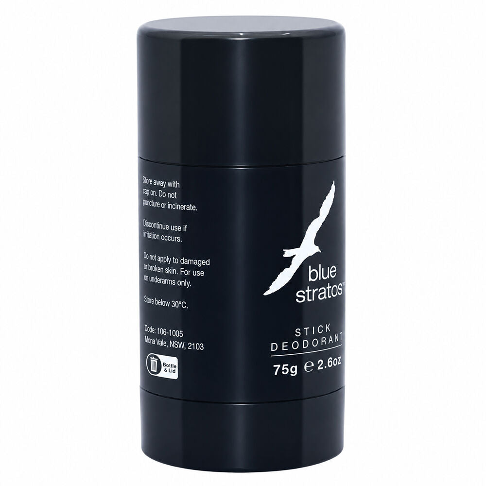Blue Stratos 75g Deodorant Stick 6 Pack Long Lasting Fragrance Set