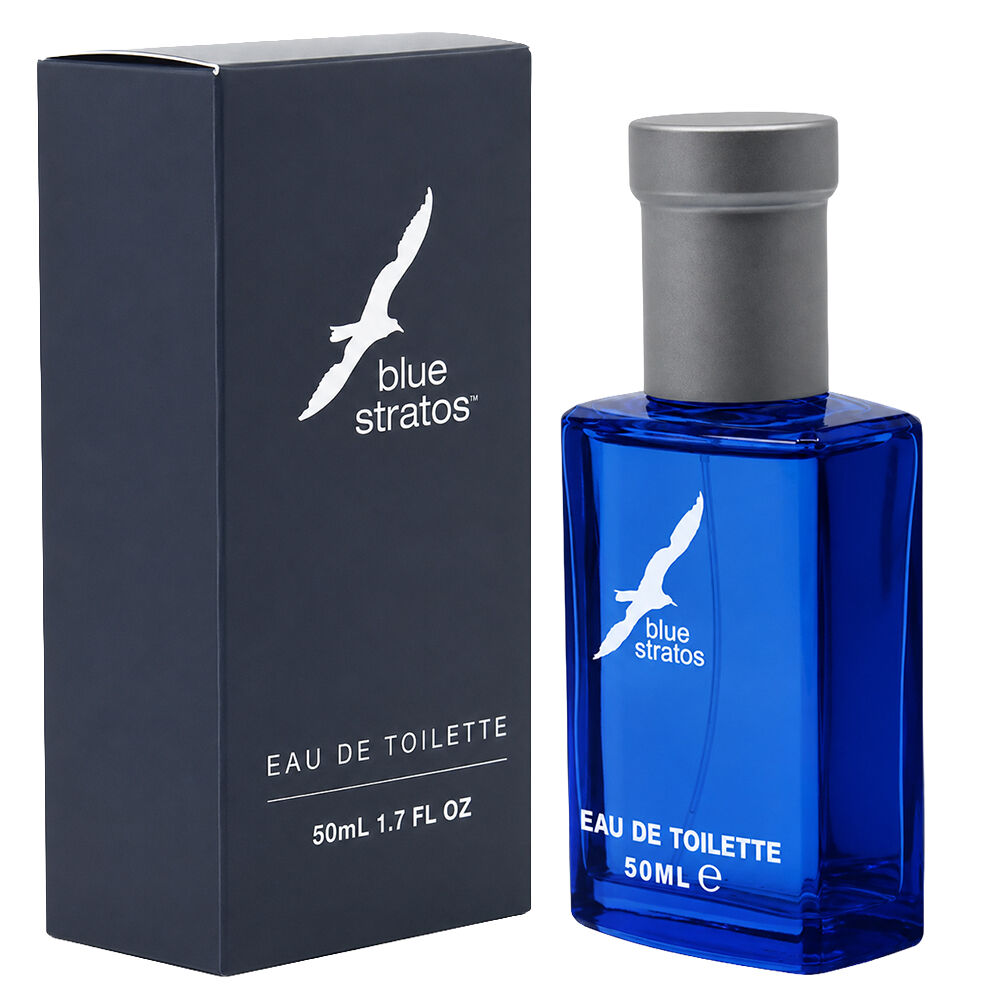 Blue Stratos Eau De Toilette 50ml Men Pack of 3 Light Fresh Long Lasting